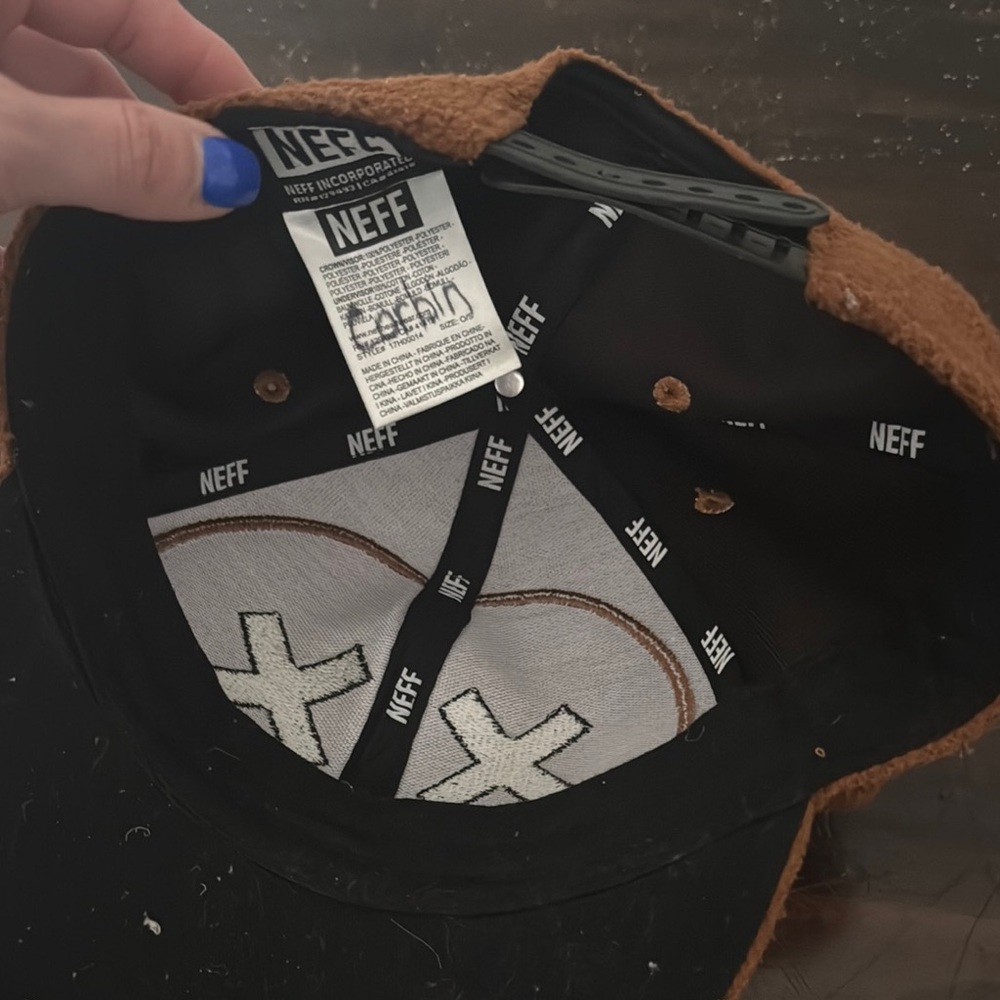 Neff Brown and Cream Monkey Hip Hop Hat Dance Cap - Picture 3 of 5